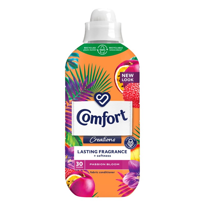 COMFORT CREATIONS FABRIC CONDITIONER PASSION BLOOM 30 WASH 900ML PK8