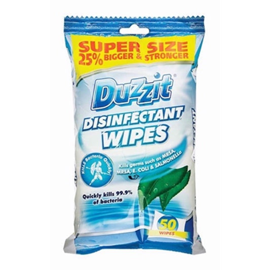 DUZZIT WIPES DISINFECTANT 50S PK12