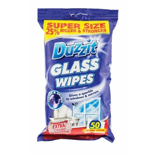 DUZZIT WIPES GLASS 50S PK12 (sp