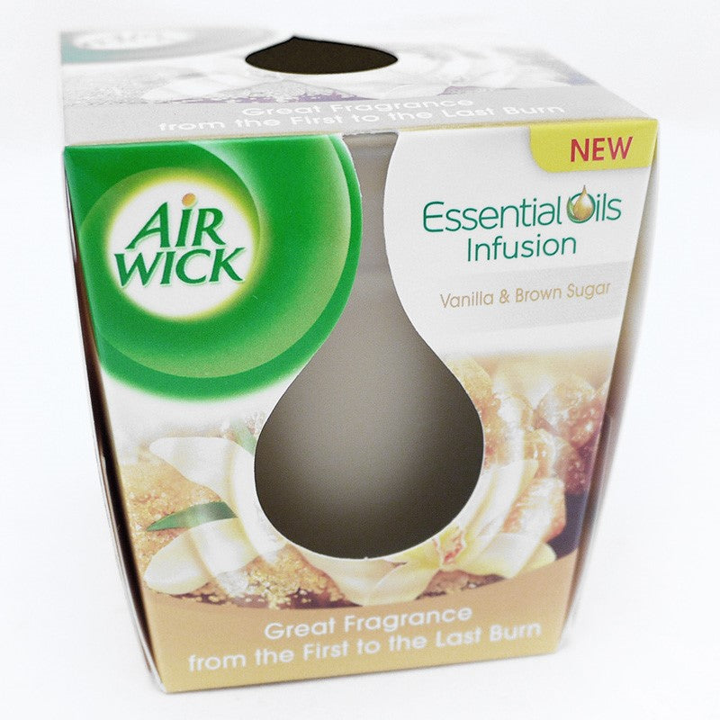 AIRWICK CANDLE VANILLA & BROWN SUGAR 105G PK6