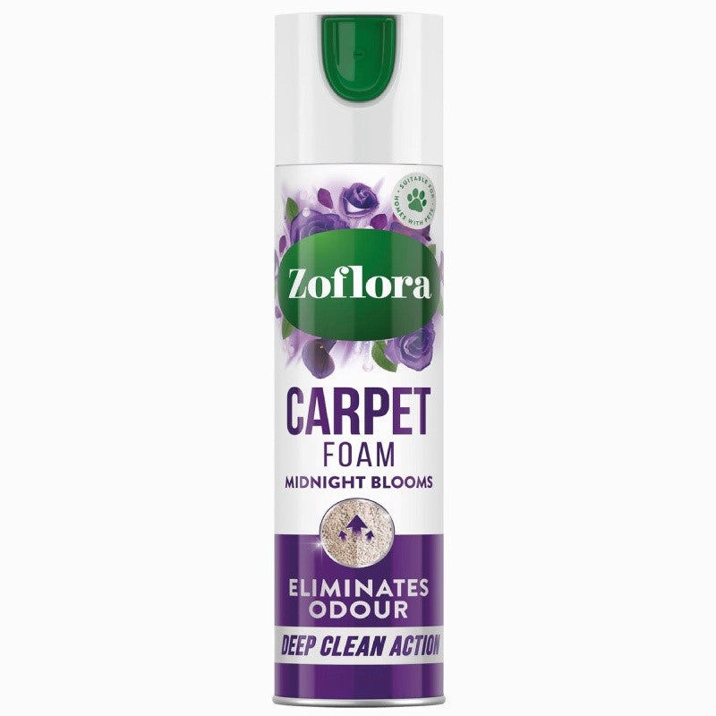 ZOFLORA CARPET FRESH & CARE FOAM MIDNIGHT BLOOMS 600ML PK8