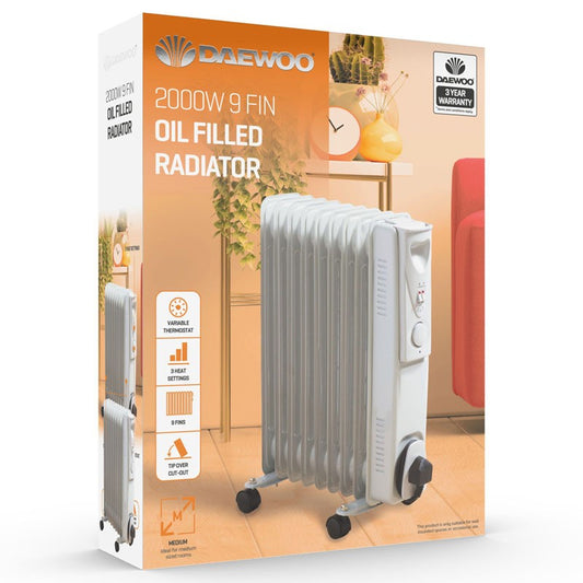 DAEWOO OIL FILLED RADIATOR 9 FIN HEA1141