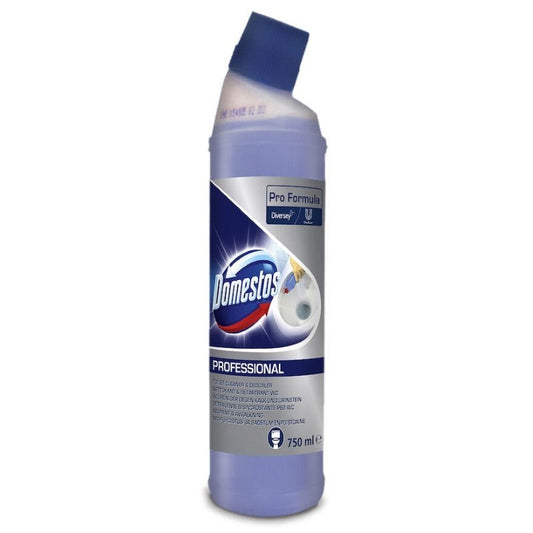 DOMESTOS PROFESSIONAL FORMULA TOILET CLEANER & DESCALER 750ML PK6