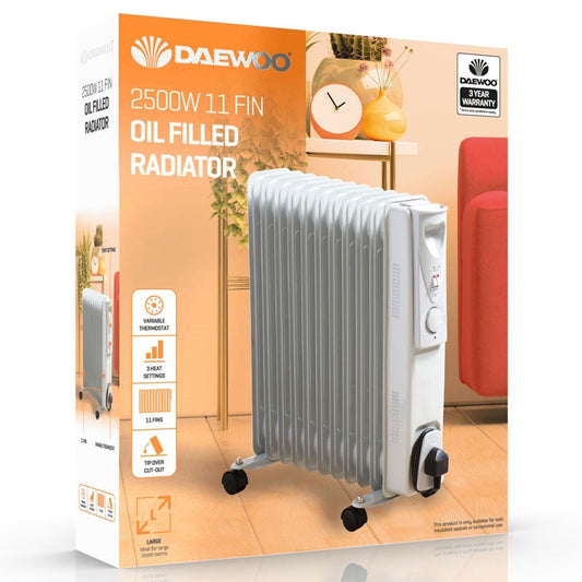 DAEWOO OIL RADIATOR 2500W HEA1145