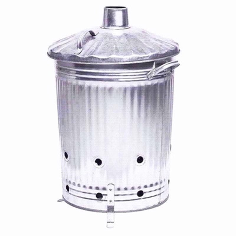 METAL INCINERATOR LARGE BIN & LID