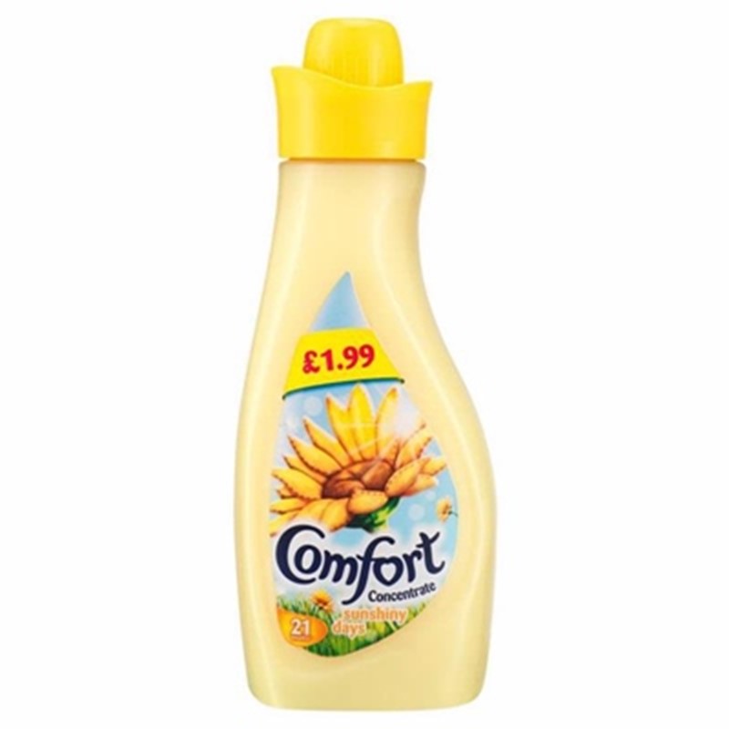 COMFORT FABRIC CONDITIONER SUNSHINE 21 WASH 750ML PK8 (PM £1.99)