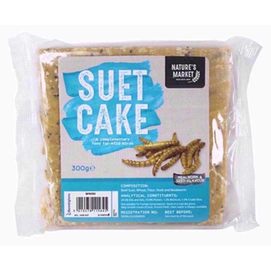 KINGFISHER SUET CAKE SEED & MEALWORM