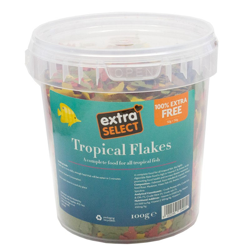 EXTRA SELECT TROPICAL FLAKES BUCKET 50G