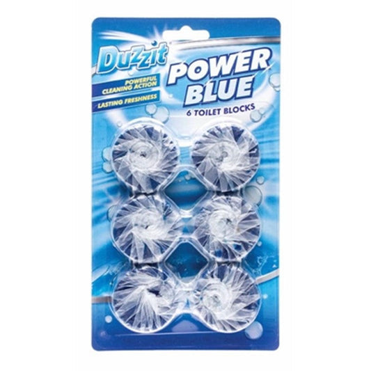 DUZZIT TOILET BLOCK POWER BLUE PK12