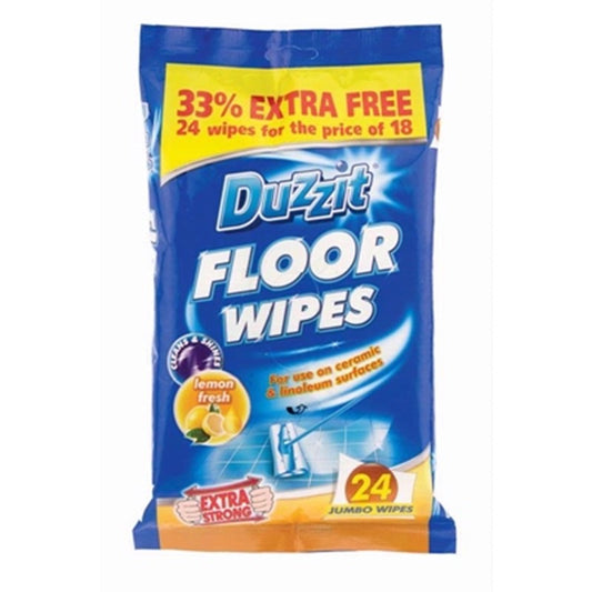 DUZZIT WIPES WET FLOOR 24S PK12